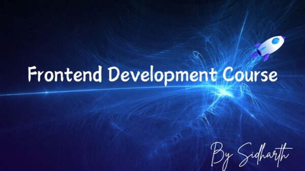 Frontend Development Course: HTML, CSS, and JavaScript